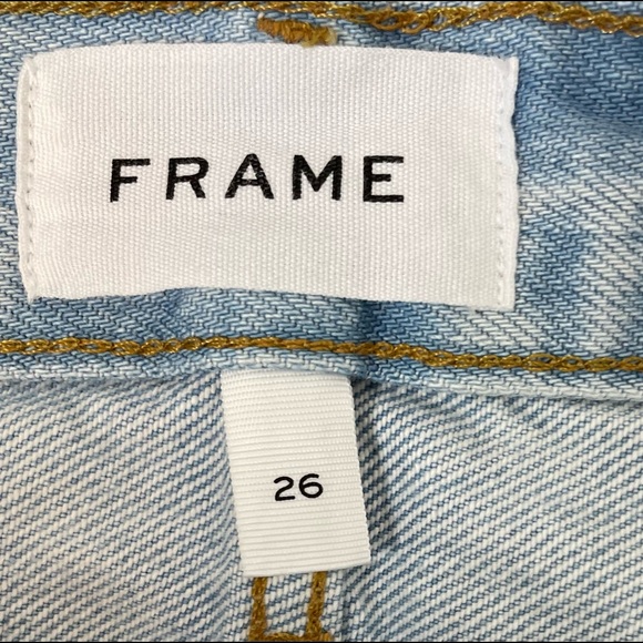 Frame denim Le Beau distressed shorts size 26 - Picture 10 of 11